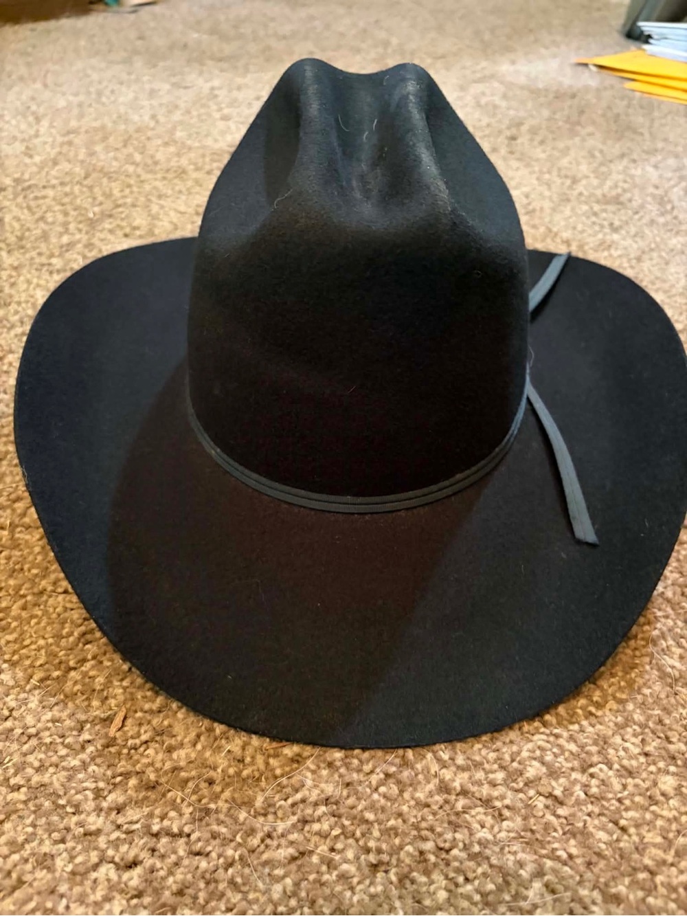 Women’s Black Felt Rancher Hat - Classic Western Style